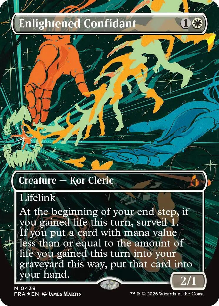 Image for Enlightened Confidant (Borderless) (0439) (Reality Fracture) (439) (FRA) - Magic: The Gathering