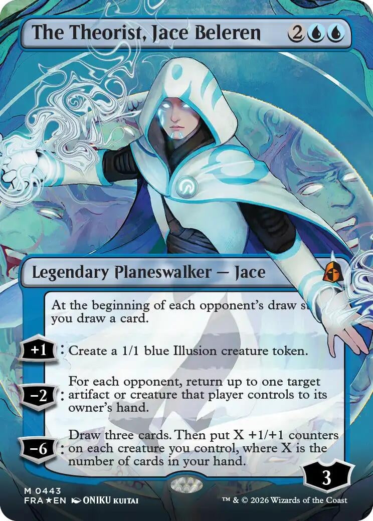 Image for The Theorist, Jace Beleren (Borderless) (0443) (Reality Fracture) (443) (FRA) - Magic: The Gathering