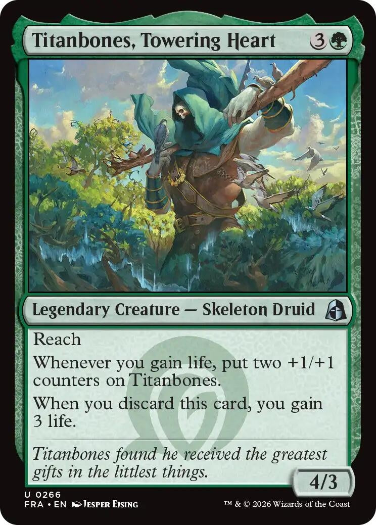 Image for Titanbones, Towering Heart (Reality Fracture) (266) (FRA) - Magic: The Gathering