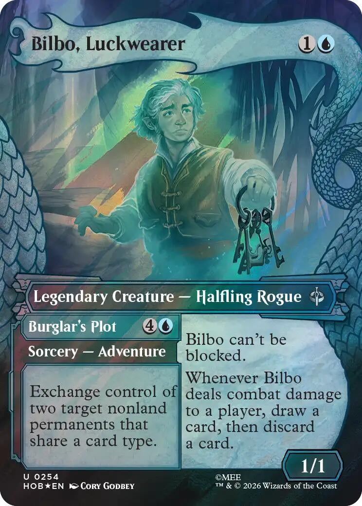 Image for Bilbo, Luckwearer (Showcase) (Surge Foil) (The Hobbit) (254) (HOB) - Magic: The Gathering