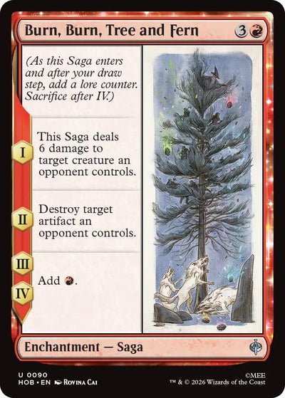 Burn, Burn, Tree and Fern (The Hobbit) (90) (HOB)
