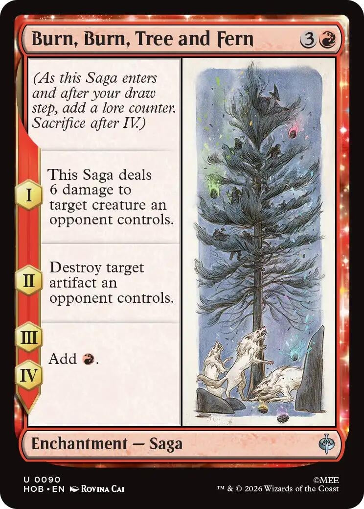 Image for Burn, Burn, Tree and Fern (The Hobbit) (90) (HOB) - Magic: The Gathering