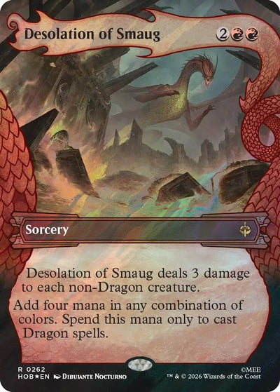 Desolation of Smaug (Showcase) (Surge Foil) (The Hobbit) (262) (HOB)