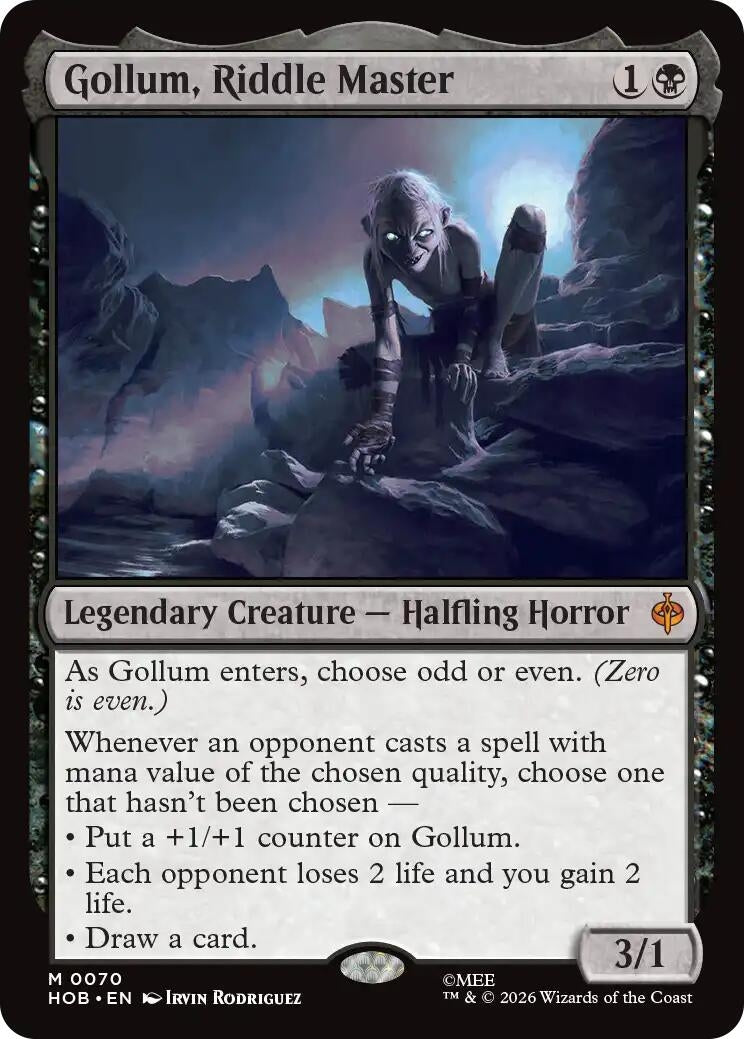 Image for Gollum, Riddle Master (The Hobbit) (70) (HOB) - Magic: The Gathering