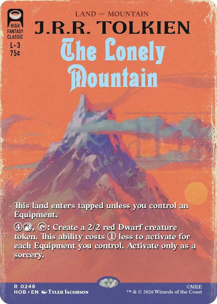 Image for The Lonely Mountain (Borderless) (0248) (The Hobbit) (248) (HOB) - Magic: The Gathering