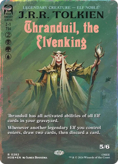 Thranduil, the Elvenking (Borderless) (Surge Foil) (The Hobbit) (282) (HOB)