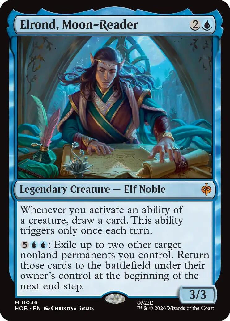 Image for Elrond, Moon-Reader (The Hobbit) (36) (HOB) - Magic: The Gathering