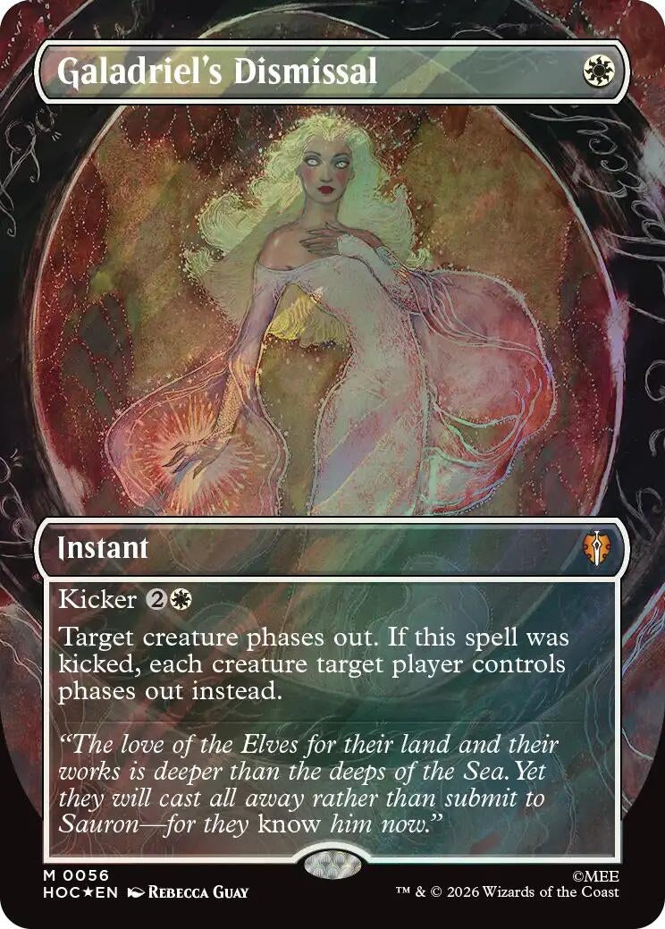 Image for Galadriel's Dismissal (Borderless) (Surge Foil) (The Hobbit: Eternal-Legal) (56) (HOC) - Magic: The Gathering