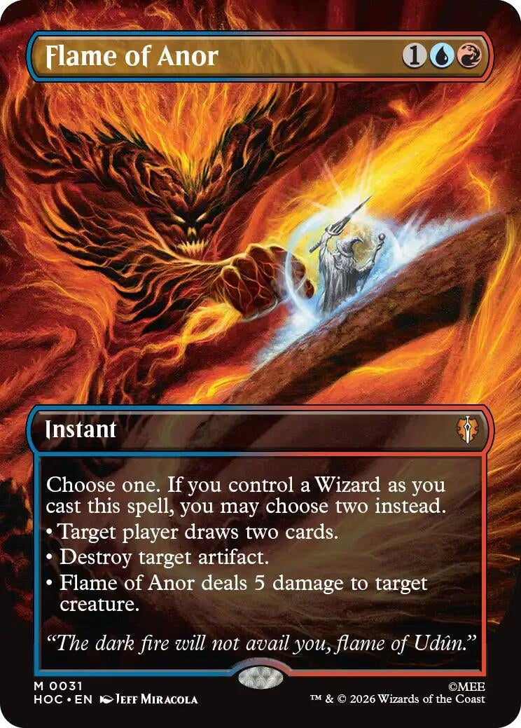 Image for Flame of Anor (Borderless) (The Hobbit: Eternal-Legal) (31) (HOC) - Magic: The Gathering