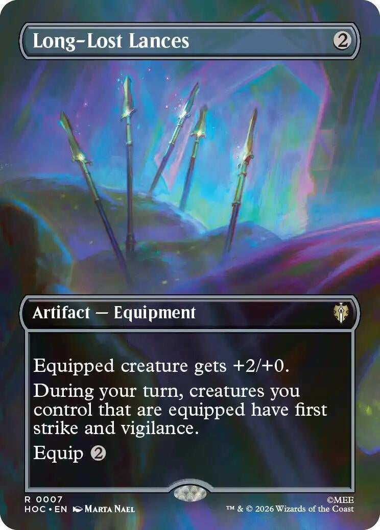 Image for Long-Lost Lances (Borderless) (The Hobbit: Eternal-Legal) (7) (HOC) - Magic: The Gathering