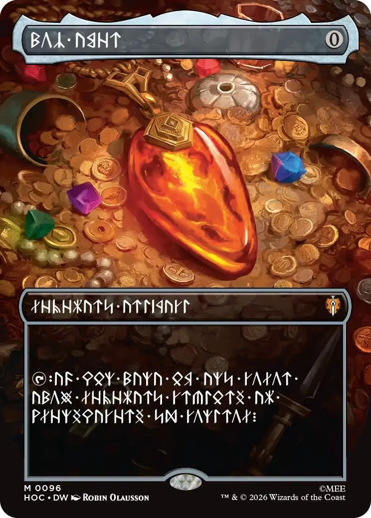 Image for Mox Amber (Borderless) (Dwarvish) (The Hobbit: Eternal-Legal) (96) (HOC) - Magic: The Gathering