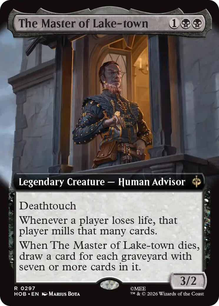 Image for The Master of Lake-town (Extended Art) (The Hobbit) (297) (HOB) - Magic: The Gathering