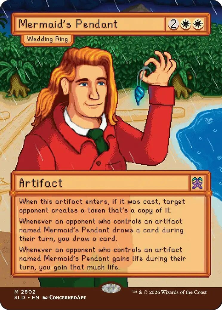 Image for Mermaid's Pendant - Wedding Ring (Secret Lair Drop Series) (2802) (SLD) - Magic: The Gathering