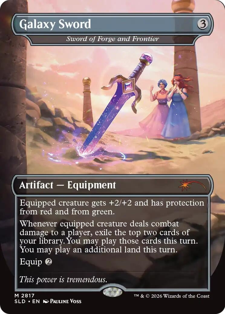 Image for Galaxy Sword - Sword of Forge and Frontier (Secret Lair Drop Series) (2817) (SLD) - Magic: The Gathering
