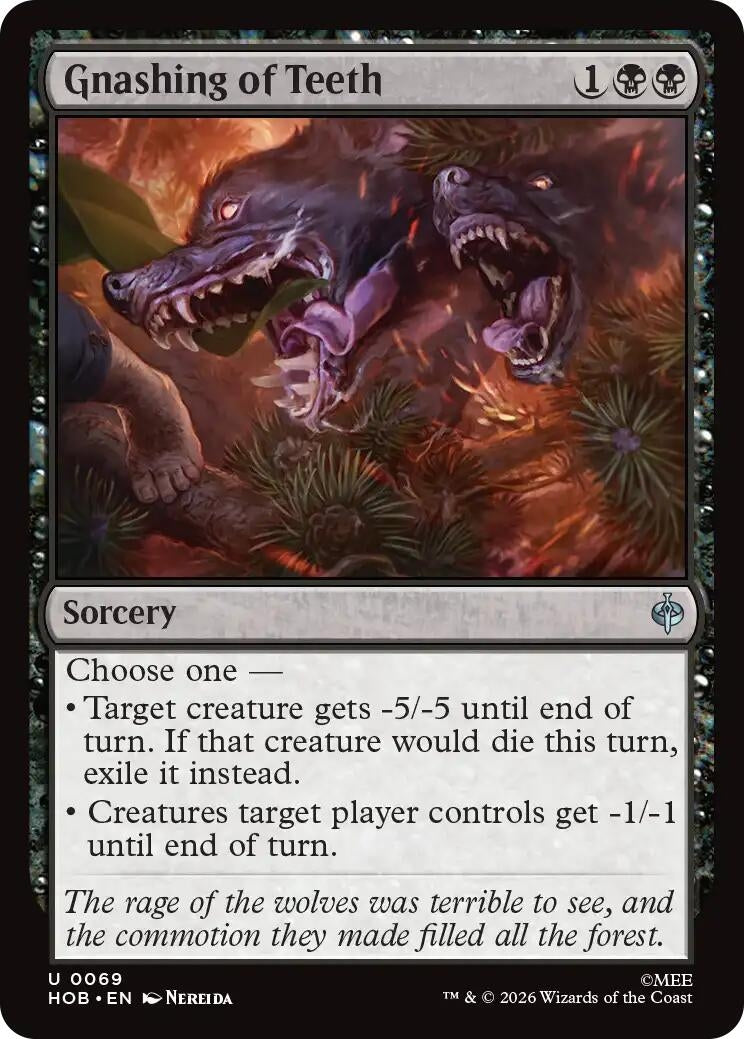 Image for Gnashing of Teeth (The Hobbit) (69) (HOB) - Magic: The Gathering