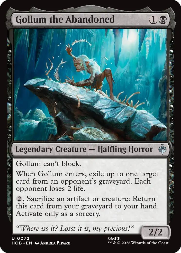 Image for Gollum the Abandoned (The Hobbit) (72) (HOB) - Magic: The Gathering