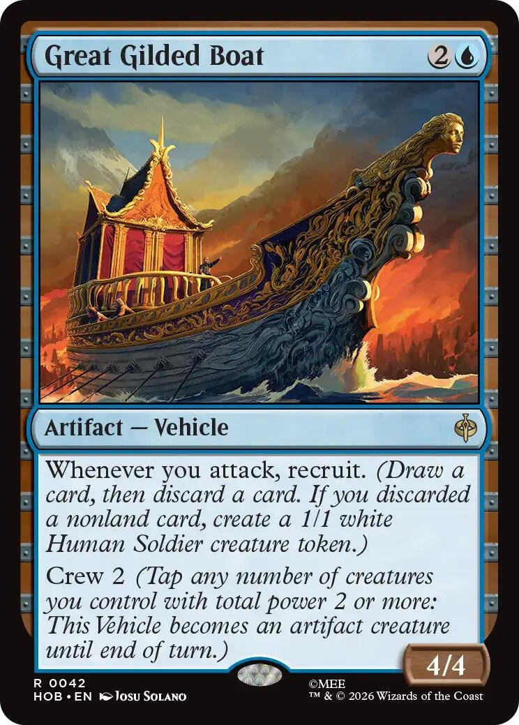 Image for Great Gilded Boat (The Hobbit) (42) (HOB) - Magic: The Gathering