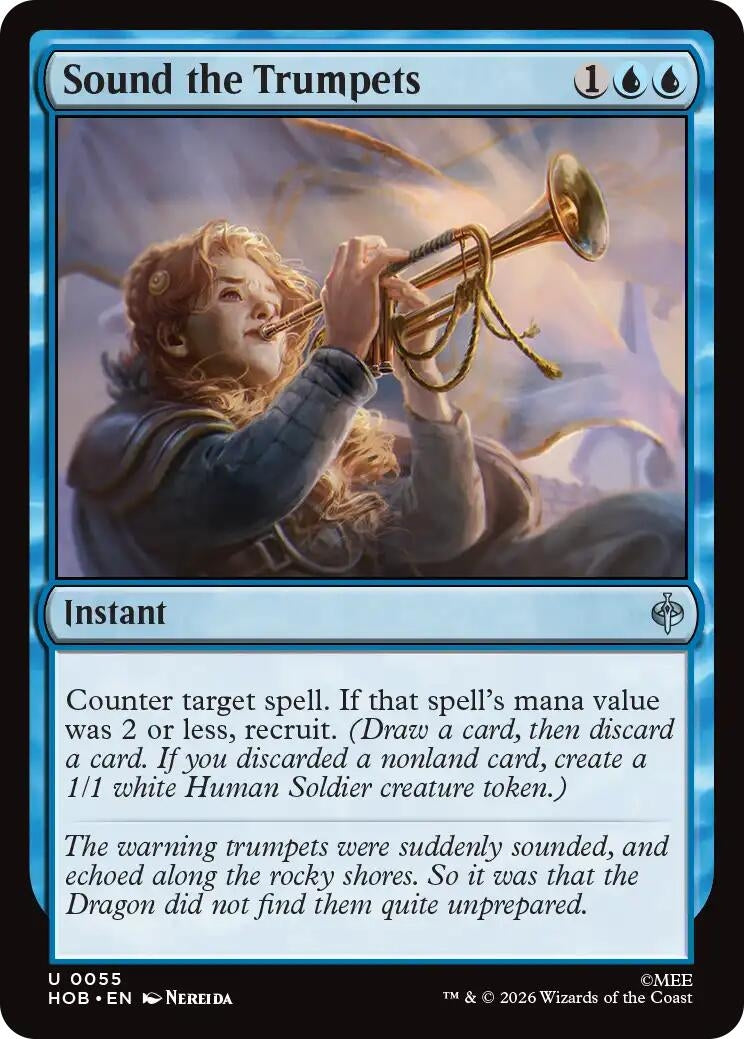 Image for Sound the Trumpets (The Hobbit) (55) (HOB) - Magic: The Gathering
