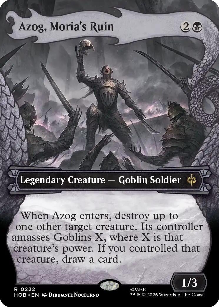 Image for Azog, Moria's Ruin (Showcase) (The Hobbit) (222) (HOB) - Magic: The Gathering