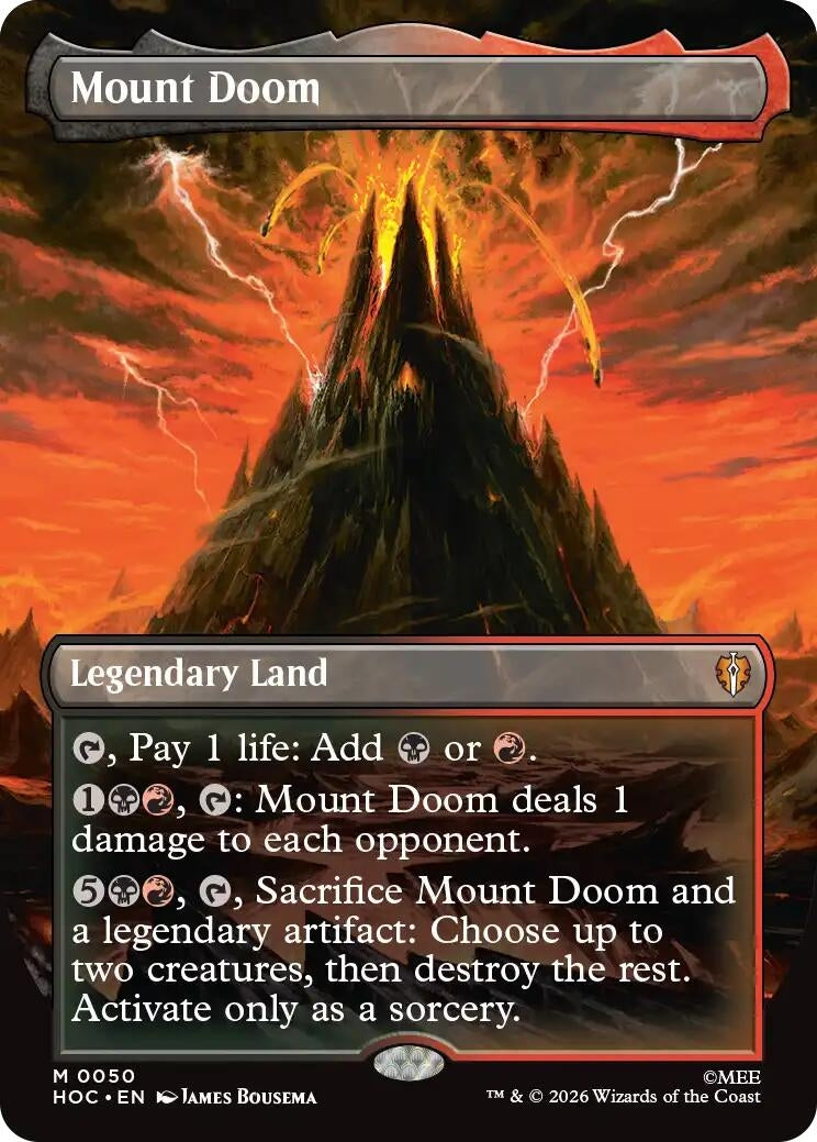 Image for Mount Doom (Borderless) (The Hobbit: Eternal-Legal) (50) (HOC) - Magic: The Gathering