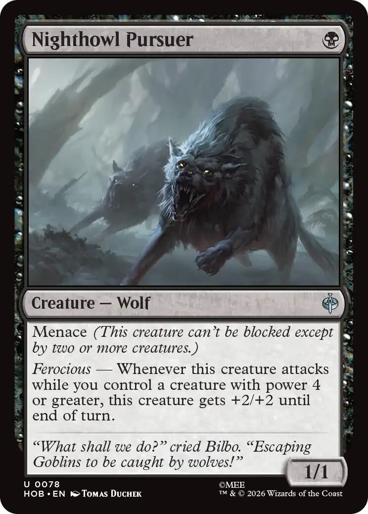 Image for Nighthowl Pursuer (The Hobbit) (78) (HOB) - Magic: The Gathering