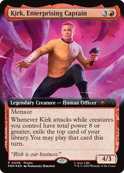 Kirk, Enterprising Captain (Extended Art) (Media Promos) (6) (MEDIA)