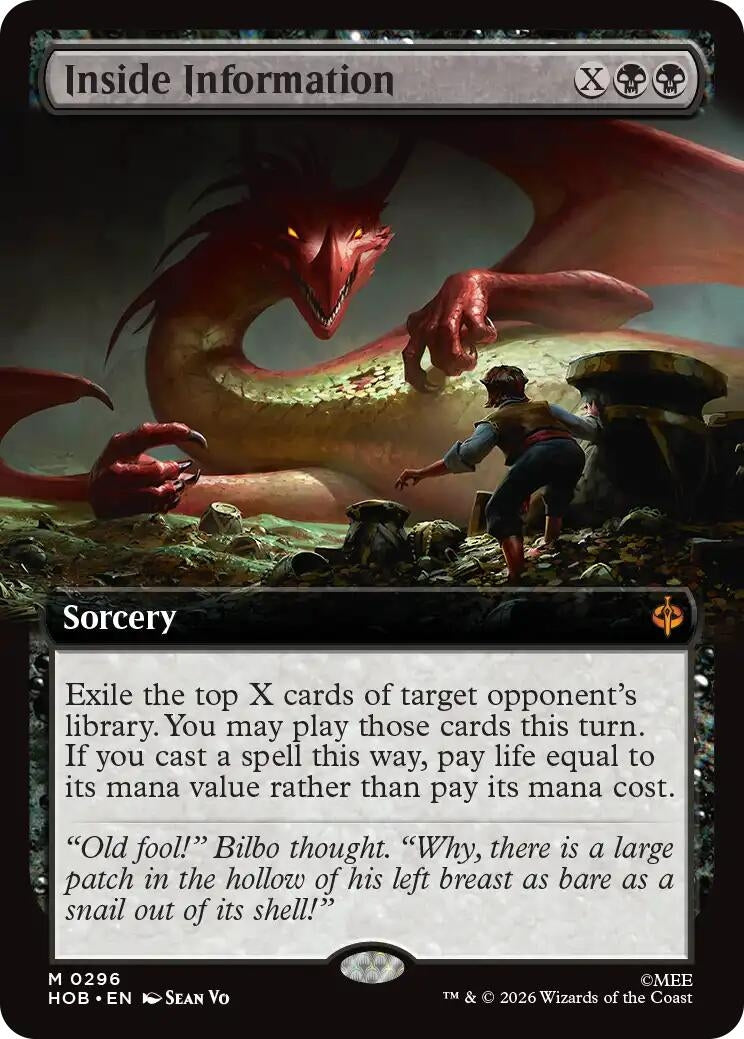 Image for Inside Information (Extended Art) (The Hobbit) (296) (HOB) - Magic: The Gathering