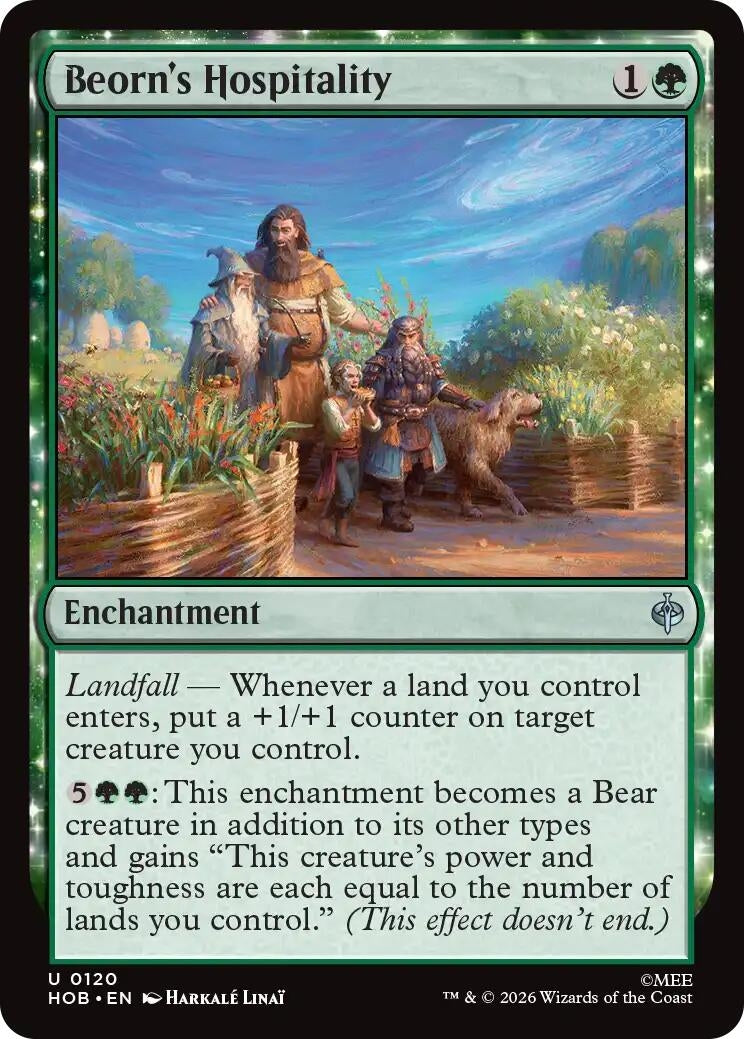 Image for Beorn's Hospitality (The Hobbit) (120) (HOB) - Magic: The Gathering