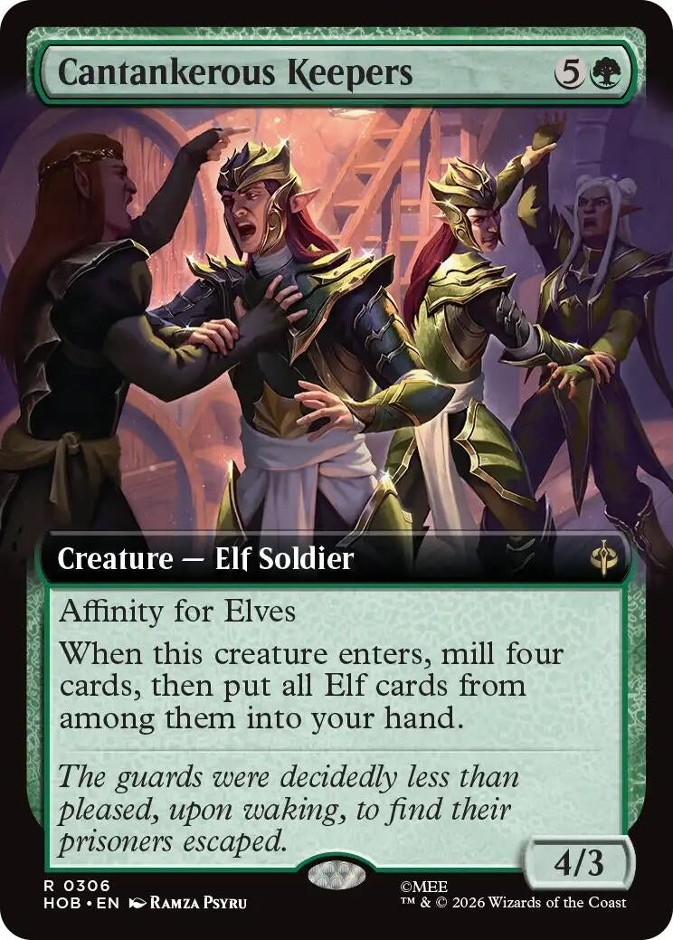 Image for Cantankerous Keepers (Extended Art) (The Hobbit) (306) (HOB) - Magic: The Gathering