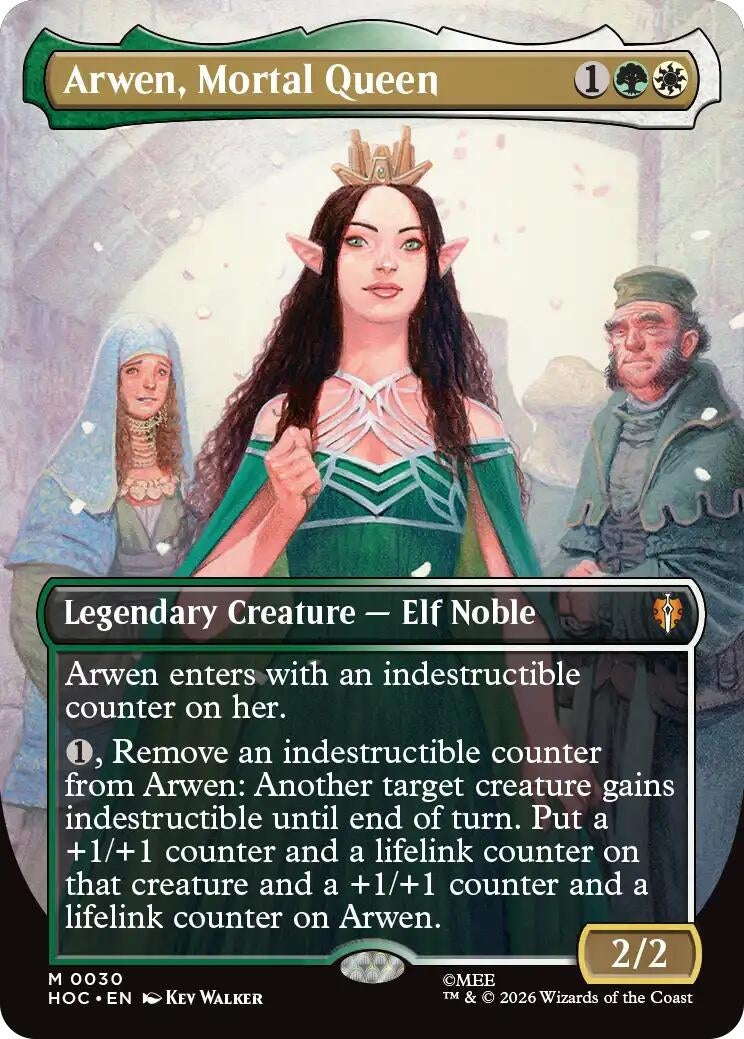 Image for Arwen, Mortal Queen (Borderless) (The Hobbit: Eternal-Legal) (30) (HOC) - Magic: The Gathering