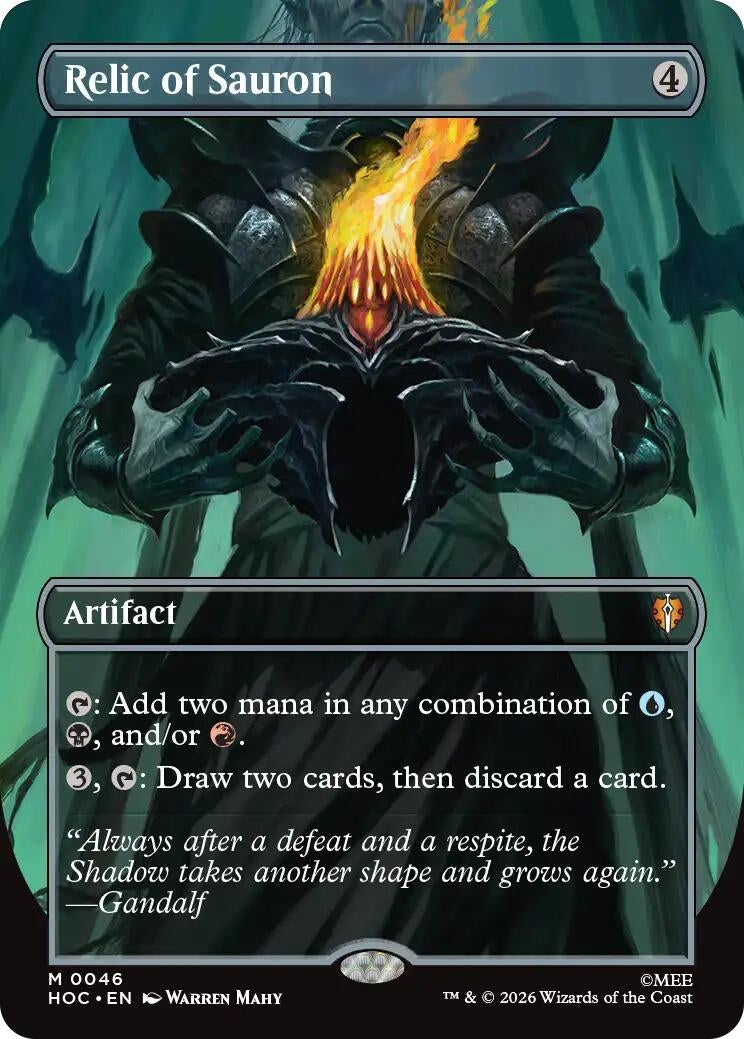 Image for Relic of Sauron (Borderless) (The Hobbit: Eternal-Legal) (46) (HOC) - Magic: The Gathering