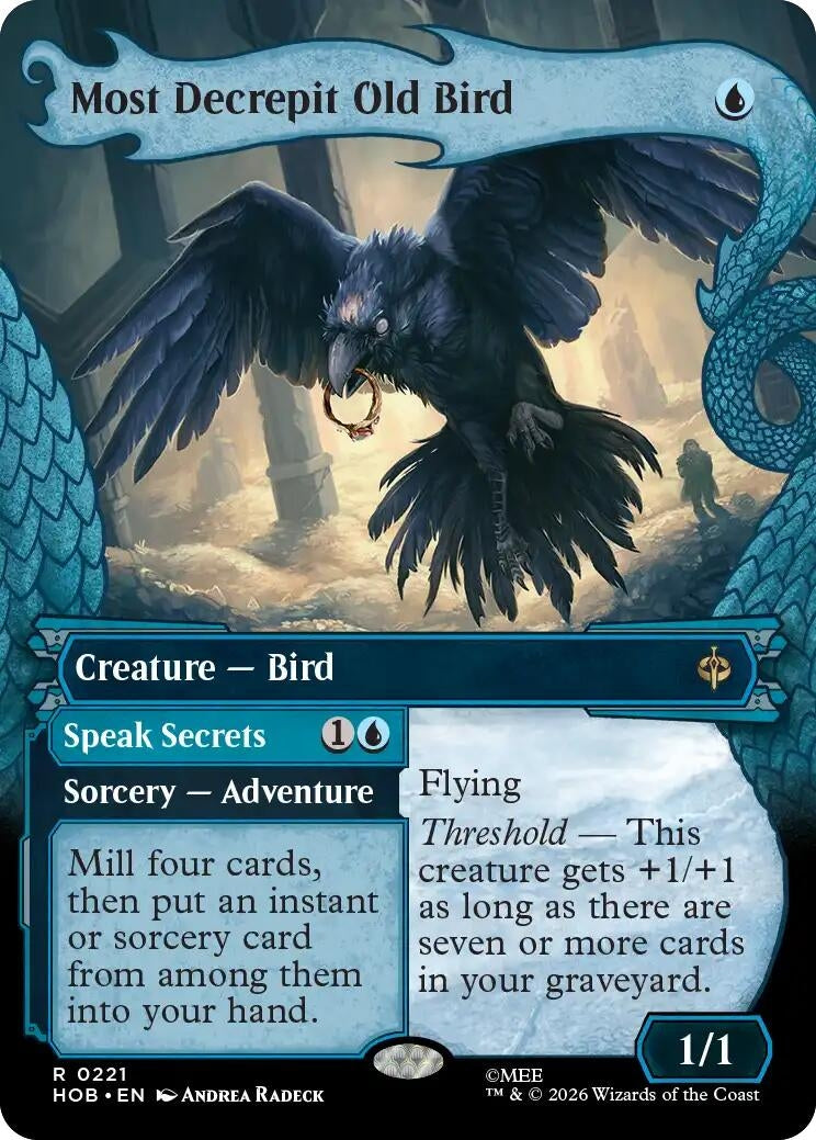 Image for Most Decrepit Old Bird (Showcase) (The Hobbit) (221) (HOB) - Magic: The Gathering