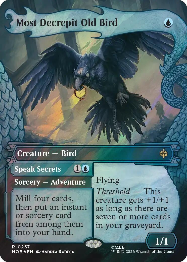 Image for Most Decrepit Old Bird (Showcase) (Surge Foil) (The Hobbit) (257) (HOB) - Magic: The Gathering