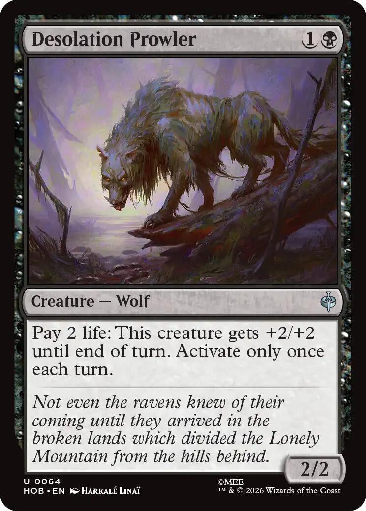 Image for Desolation Prowler (The Hobbit) (64) (HOB) - Magic: The Gathering
