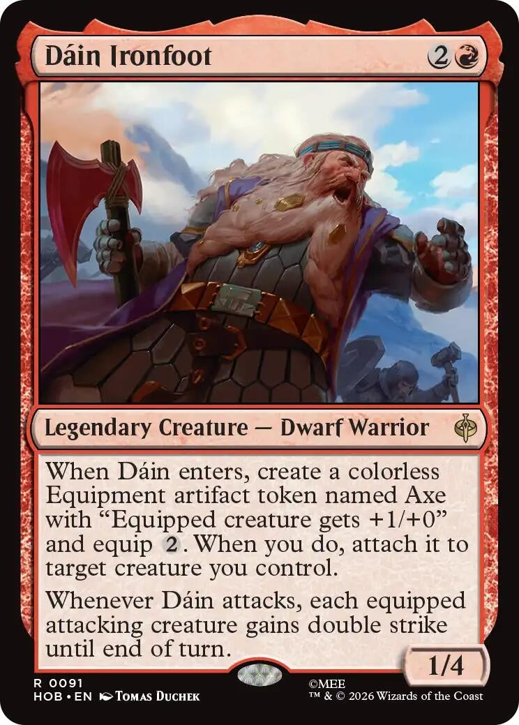Image for Dain Ironfoot (The Hobbit) (91) (HOB) - Magic: The Gathering