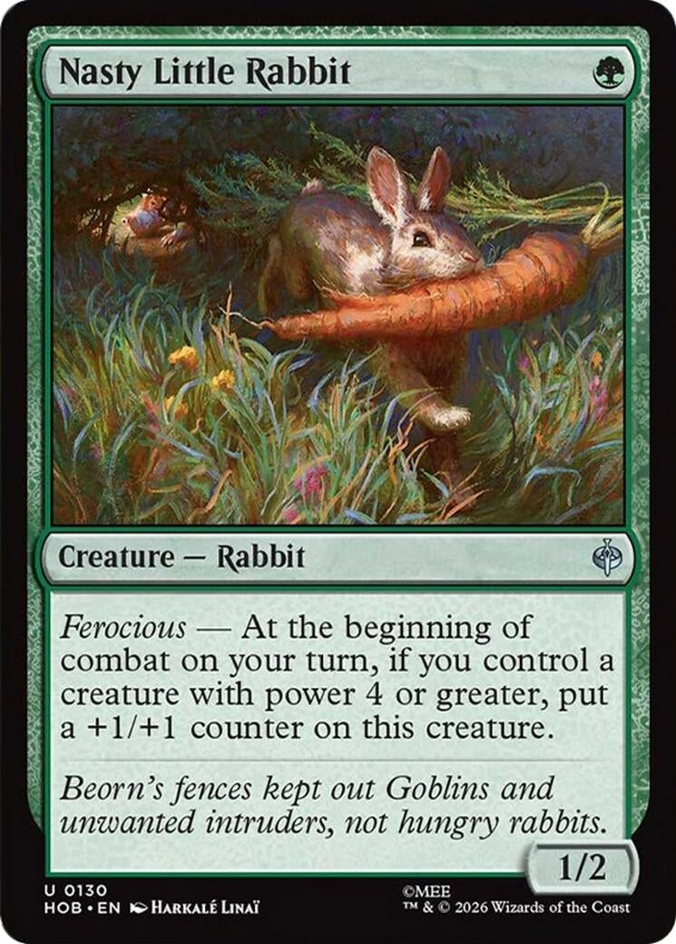 Image for Nasty Little Rabbit (The Hobbit) (130) (HOB) - Magic: The Gathering
