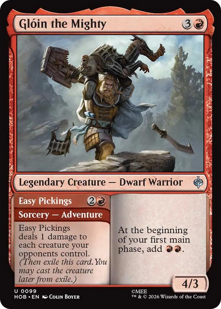 Image for Gloin the Mighty (The Hobbit) (99) (HOB) - Magic: The Gathering
