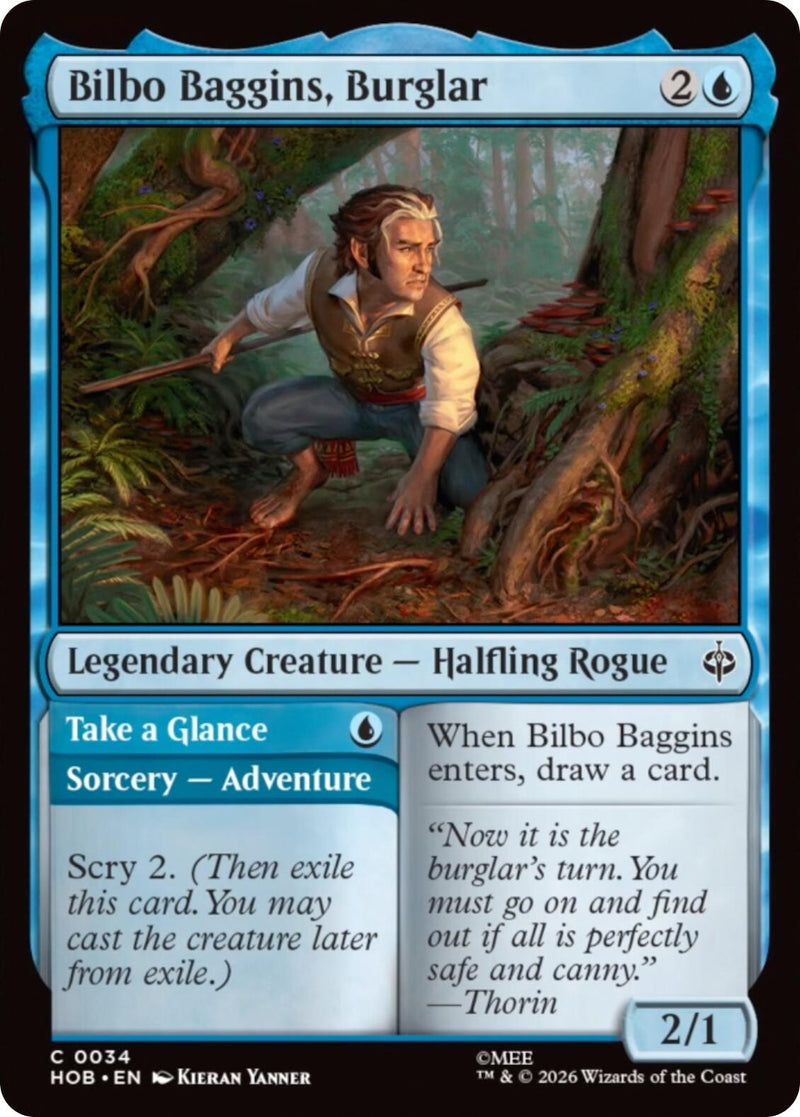 Image for Bilbo Baggins, Burglar (The Hobbit) (34) (HOB) - Magic: The Gathering