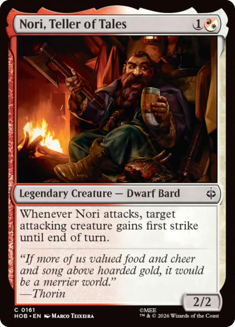 Image for Nori, Teller of Tales (The Hobbit) (161) (HOB) - Magic: The Gathering