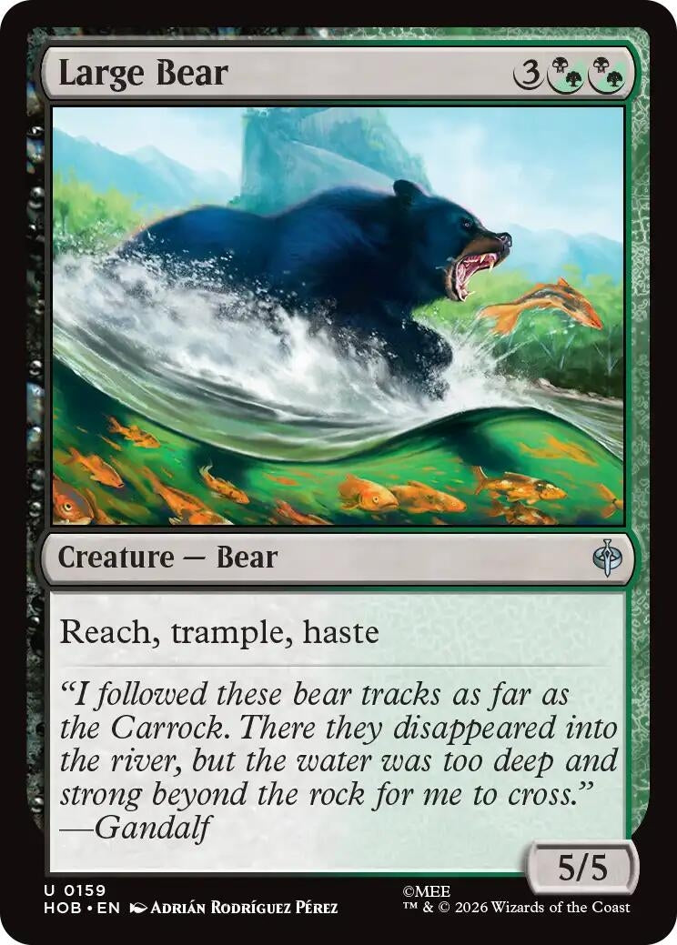 Image for Large Bear (The Hobbit) (159) (HOB) - Magic: The Gathering