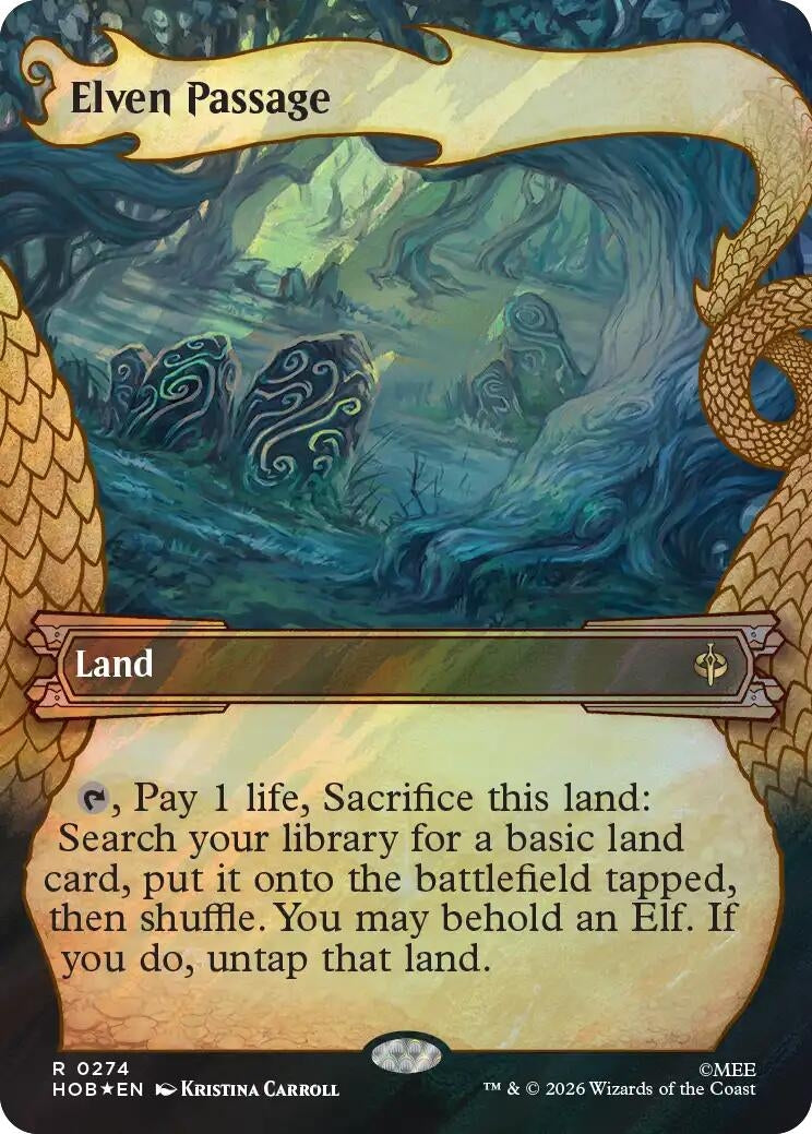 Image for Elven Passage (Showcase) (Surge Foil) (The Hobbit) (274) (HOB) - Magic: The Gathering