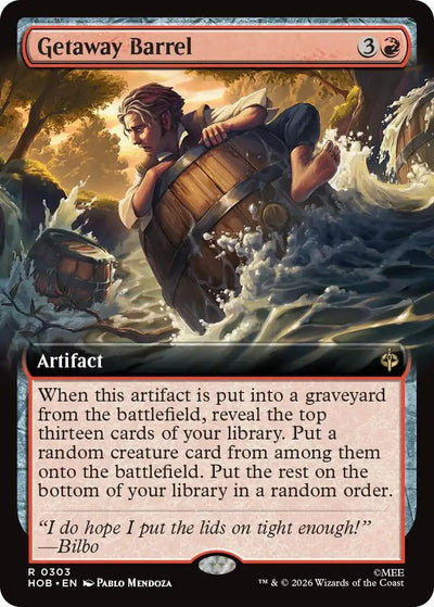Getaway Barrel (Extended Art) (The Hobbit) (303) (HOB)