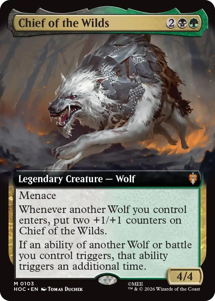 Image for Chief of the Wilds (Extended Art) (The Hobbit: Eternal-Legal) (103) (HOC) - Magic: The Gathering