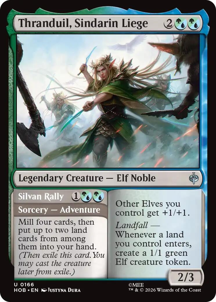 Image for Thranduil, Sindarin Liege (The Hobbit) (166) (HOB) - Magic: The Gathering