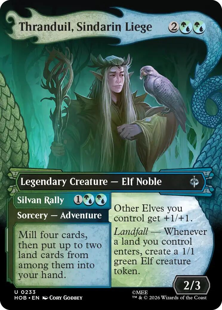 Image for Thranduil, Sindarin Liege (Showcase) (The Hobbit) (233) (HOB) - Magic: The Gathering