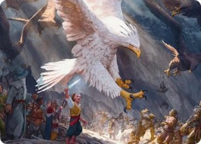 Image for The Eagles Are Coming! Art Card (Art Series: The Hobbit) (3) (ASHOB) - Magic: The Gathering
