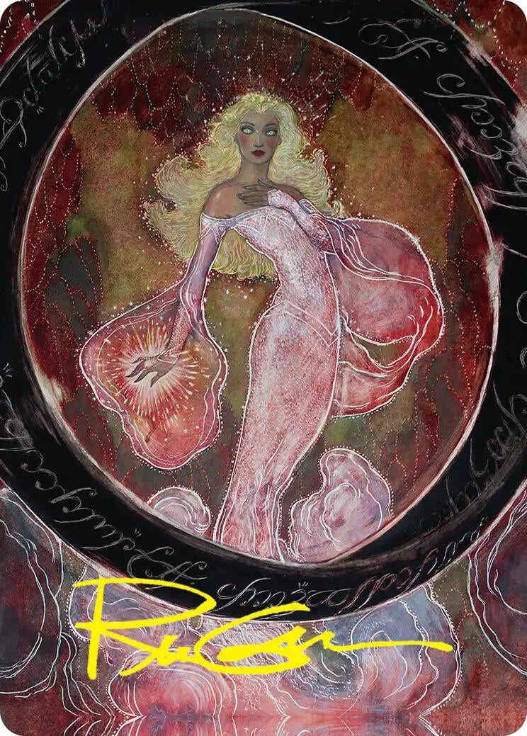 Image for Galadriel's Dismissal Art Card (Gold-Stamped Signature) (Art Series: The Hobbit) (29) (ASHOB) - Magic: The Gathering