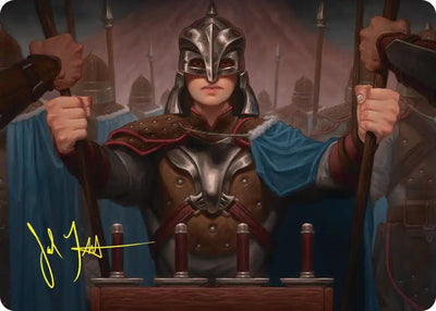 Bard's Attendant Art Card (Gold-Stamped Signature) (Art Series: The Hobbit) (50) (ASHOB)