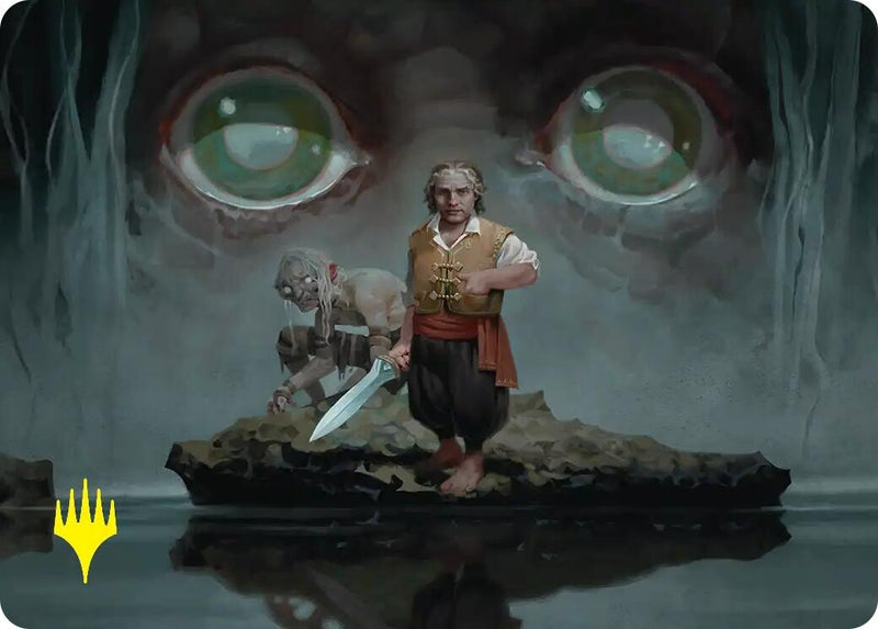 Image for Riddles in the Dark Art Card (Gold-Stamped) (Art Series: The Hobbit) (12) (ASHOB) - Magic: The Gathering