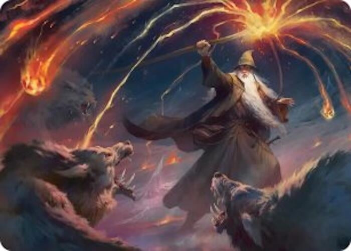 Image for Gandalf, Shadow's Foe Art Card (Art Series: The Hobbit) (46) (ASHOB) - Magic: The Gathering